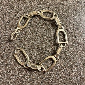 Sterling Silver Stirrup Bracelet